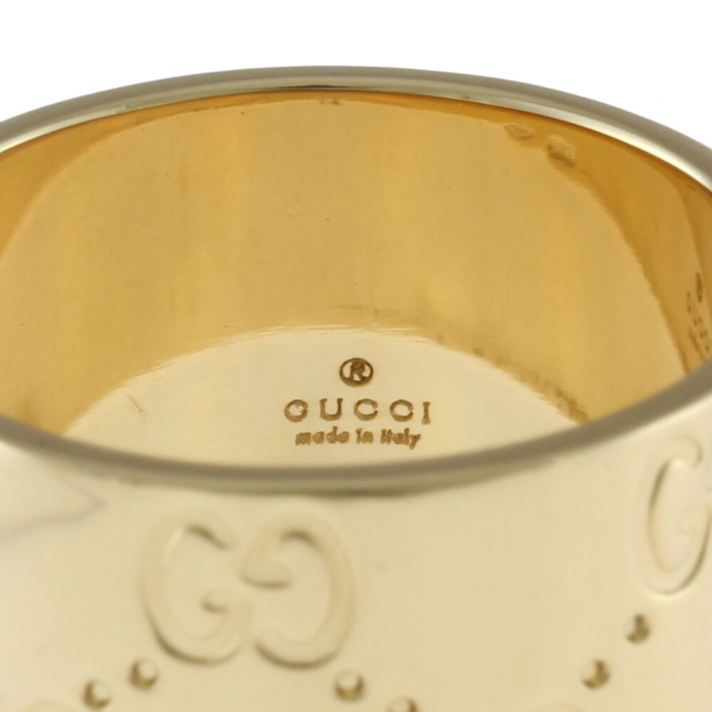 楽天市場】グッチ GUCCI アイコンワイド リング 指輪 12号 18金 K18