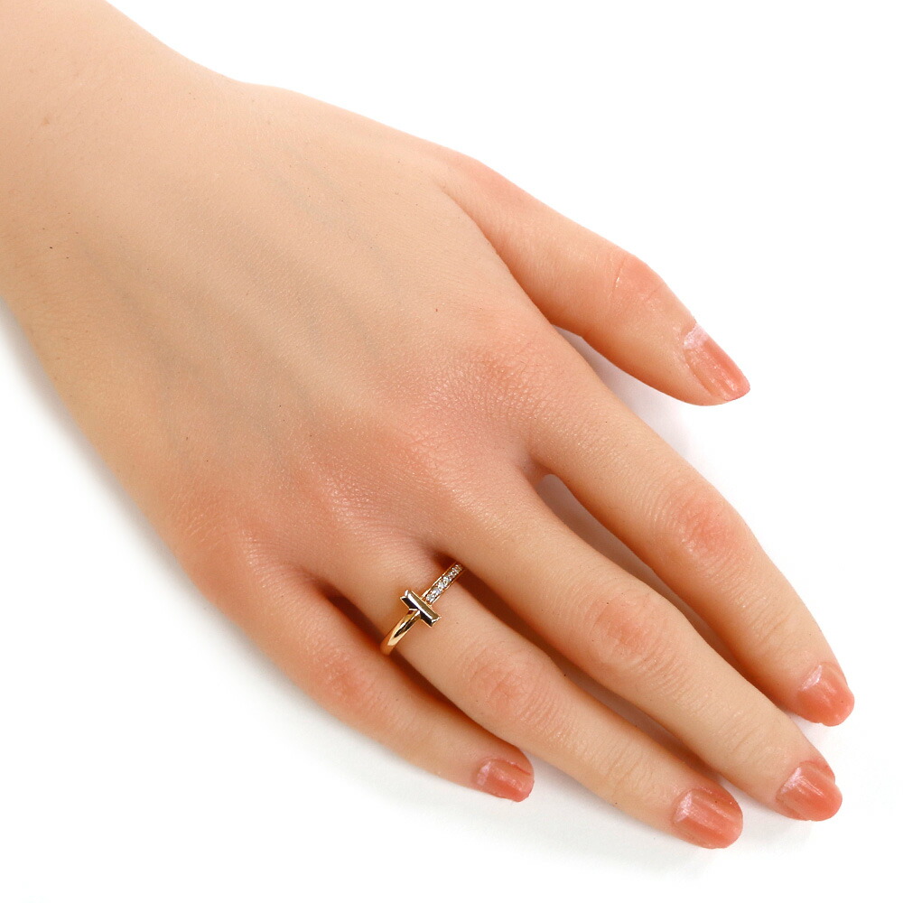 楽天市場】ティファニー TIFFANY&Co. Tワン リング 指輪 9.5号 18金