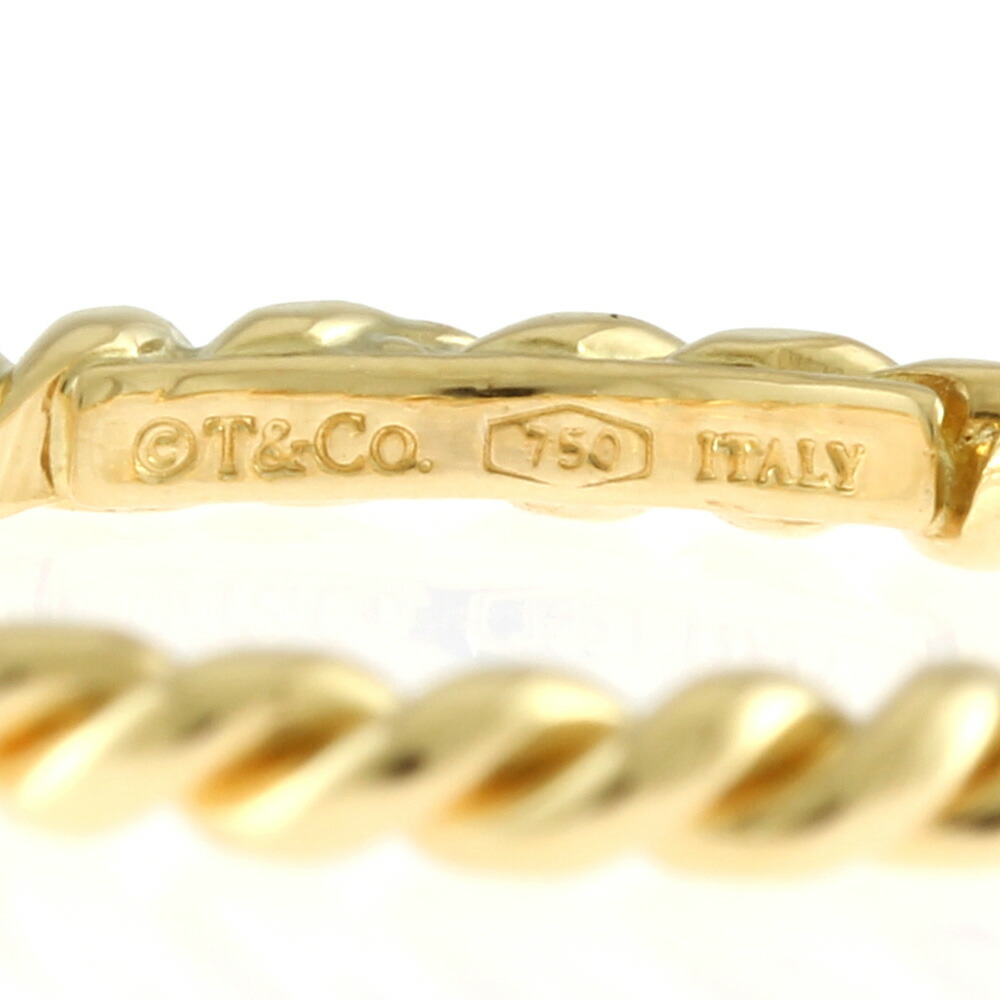 楽天市場】ティファニー ナローツイスト リング 指輪 10号 18金 K18