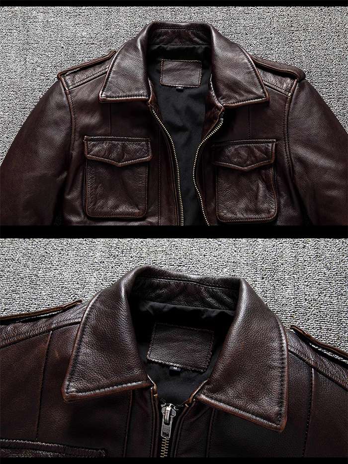 楽天市場】M~6XL 高級感 本革ジャケット メンズ 牛革 M-65