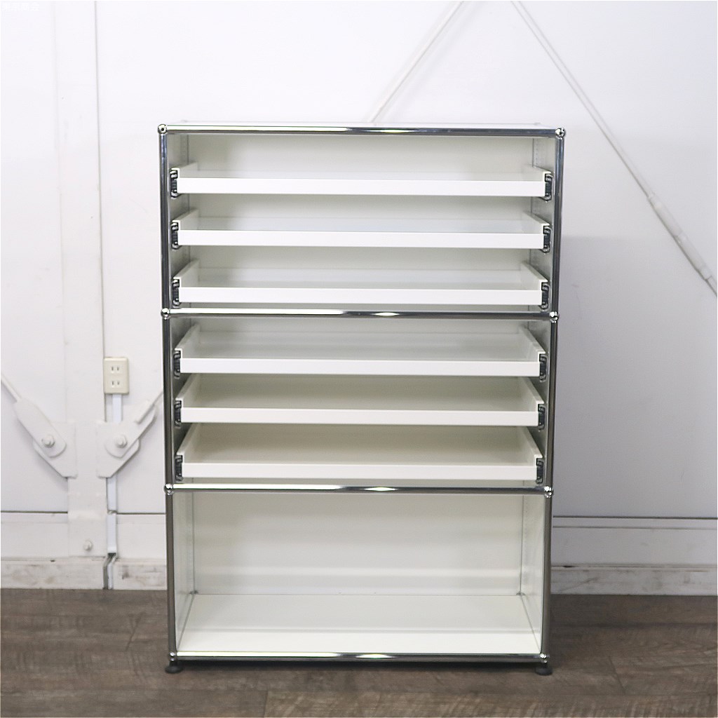 楽天市場】USMハラー 小物収納・マップケース 3段1列 ピュアホワイト