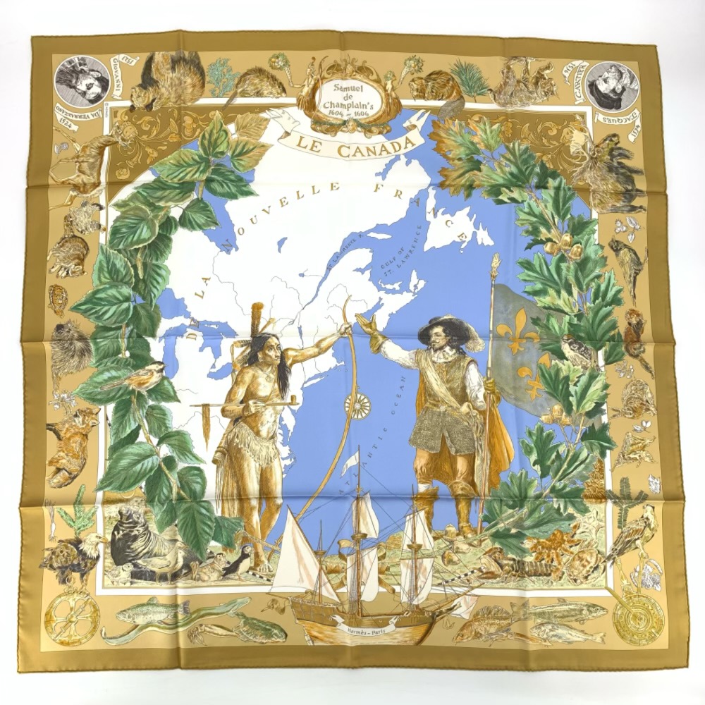 楽天市場】極美品 エルメス HERMES 1990年代 Le Canada Indian カナダ