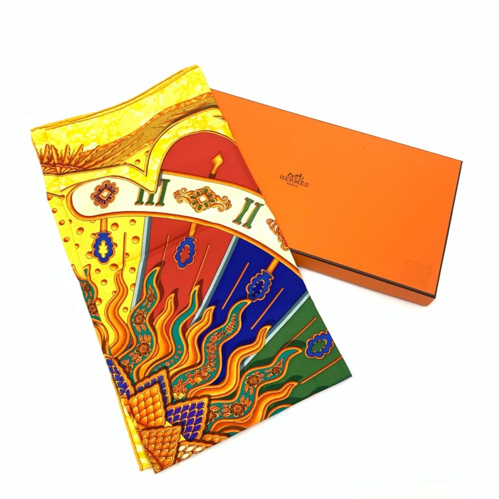 楽天市場】未使用級 HERMES エルメス スカーフ カレ90 CARPE DIEM 今日