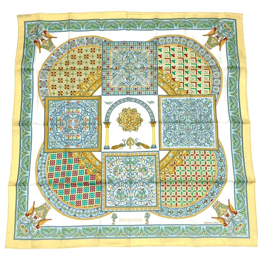 楽天市場】エルメス スカーフ ビザンチンの空の通販