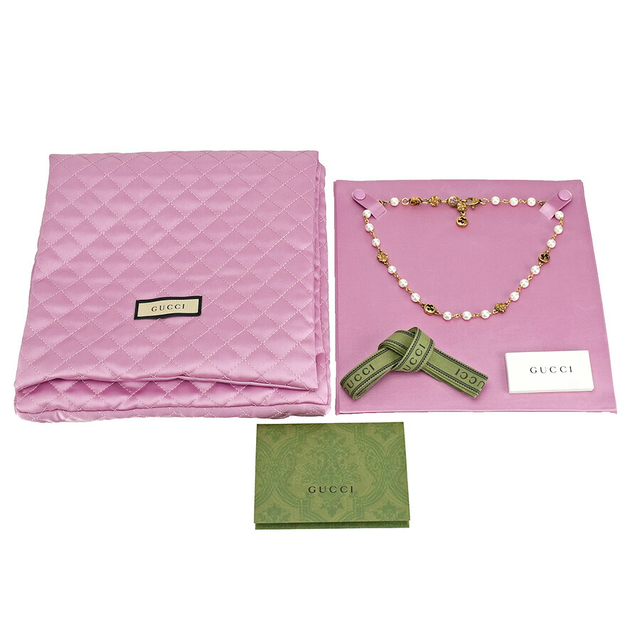 楽天市場】グッチ GUCCI インターロッキングG フラワー パール