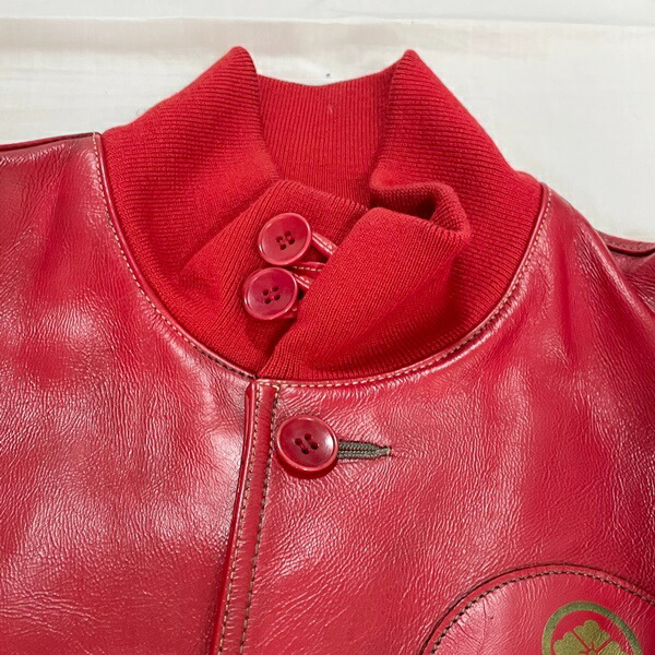 楽天市場】【中古】エヴィス 山根水軍 A-1 レザー ジャケット レッド