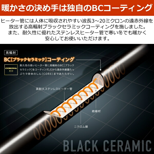 楽天市場】【日本製】コロナ コアヒート 遠赤外線ヒーター 人感