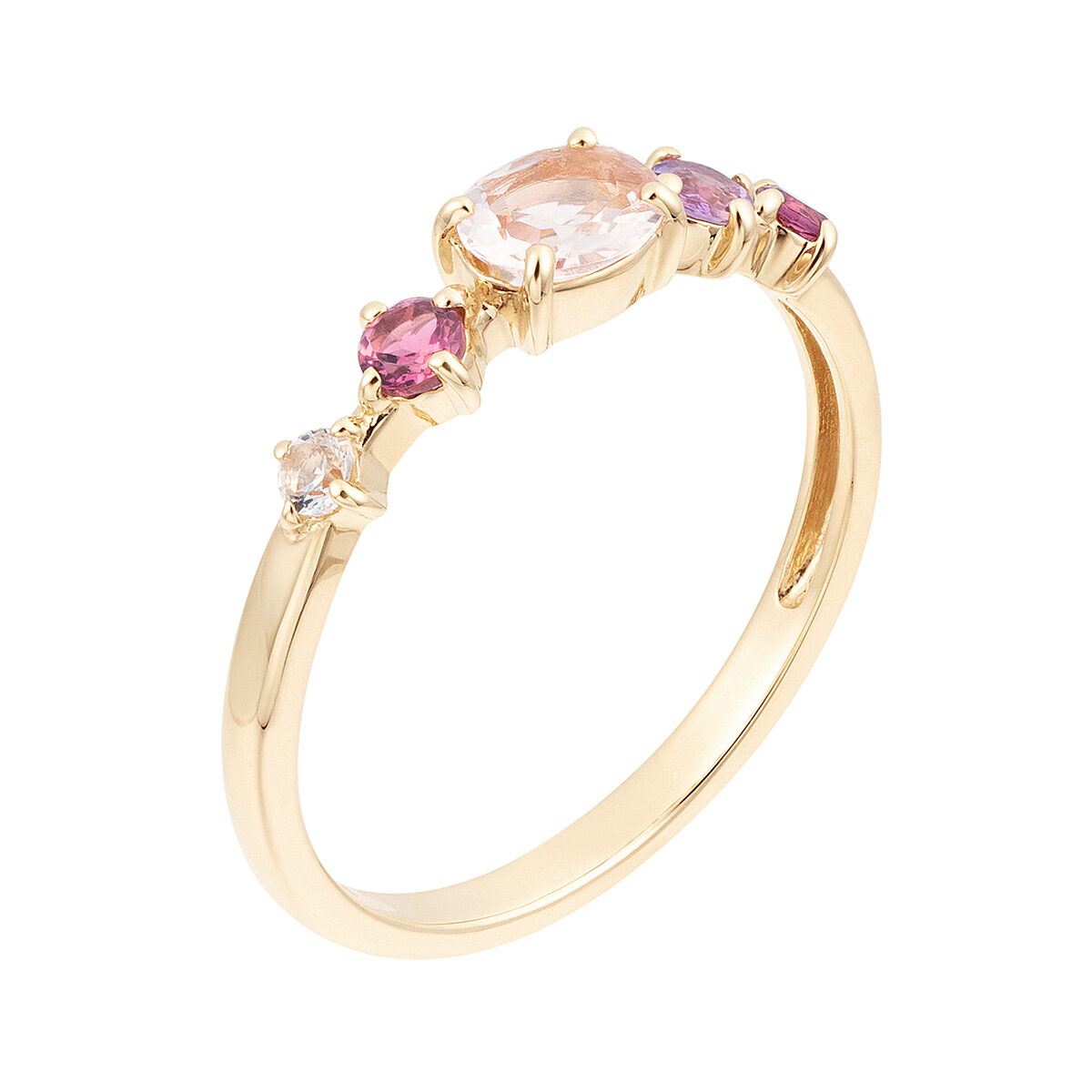 楽天市場】K10イエローゴールドマルチストーンリング : ジュエリーツツミ