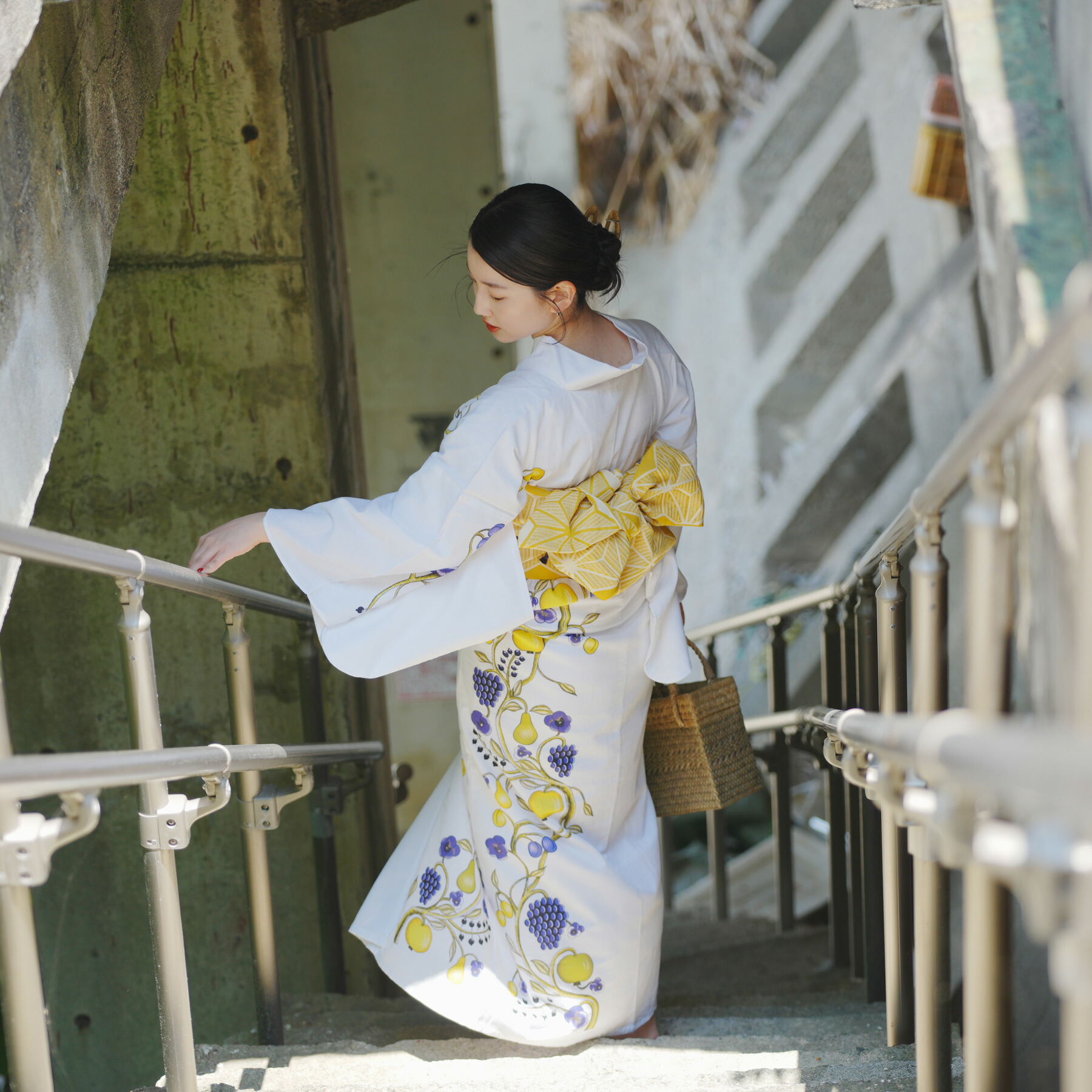 楽天市場】【utatane×Kuovi（クオヴィ）高級変わり織 絵羽浴衣3点