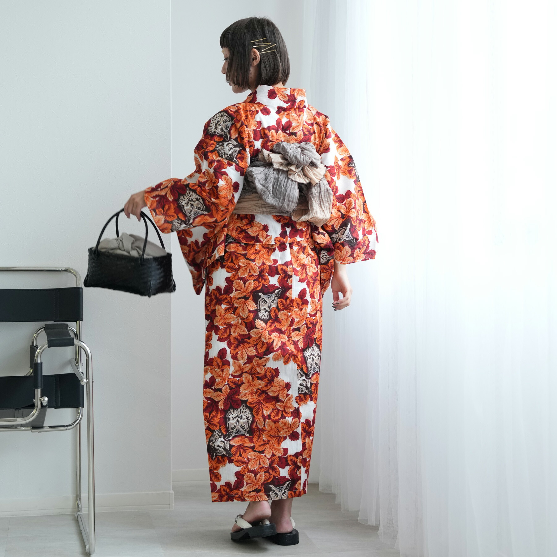 楽天市場】【ニコアンティーク セパレート高級変わり織 二部式浴衣3点