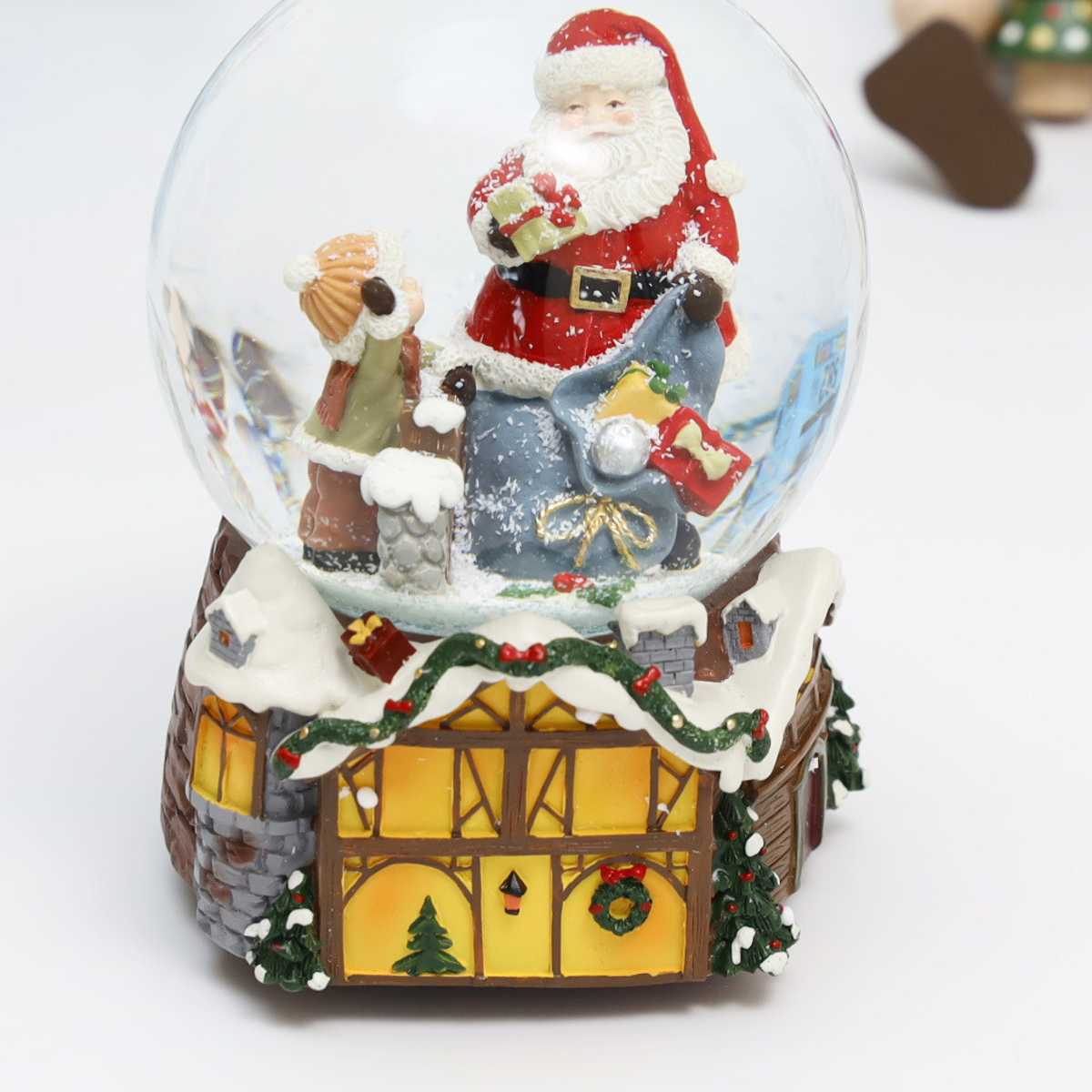 楽天市場】スノードーム クリスマス スノードーム オルゴール