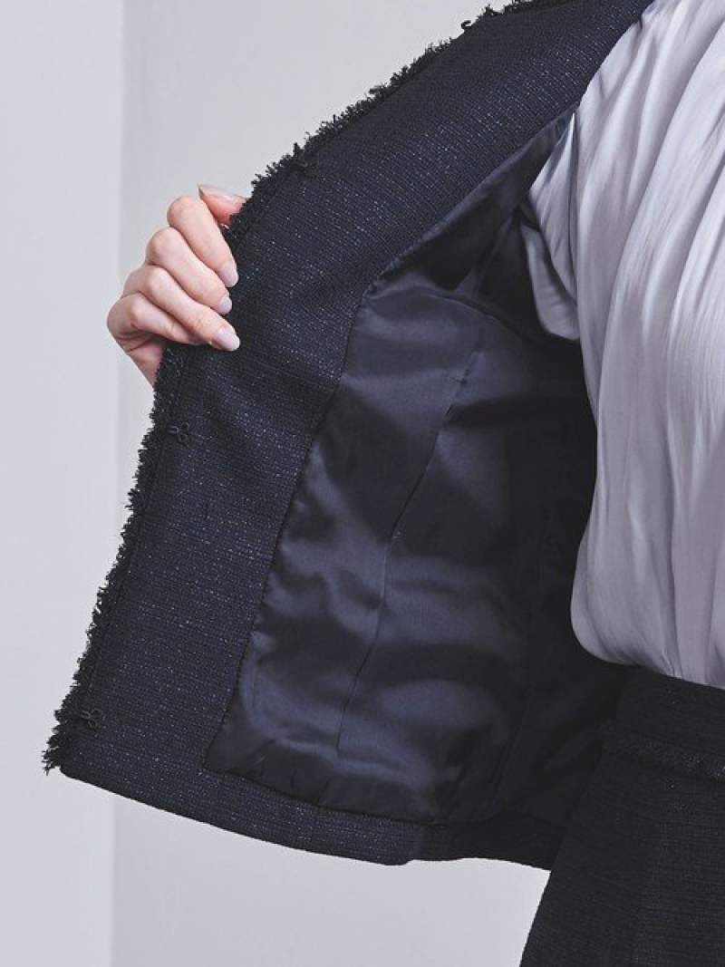 楽天市場】【SALE／80%OFF】UPCS ラメツイード ノーカラージャケット