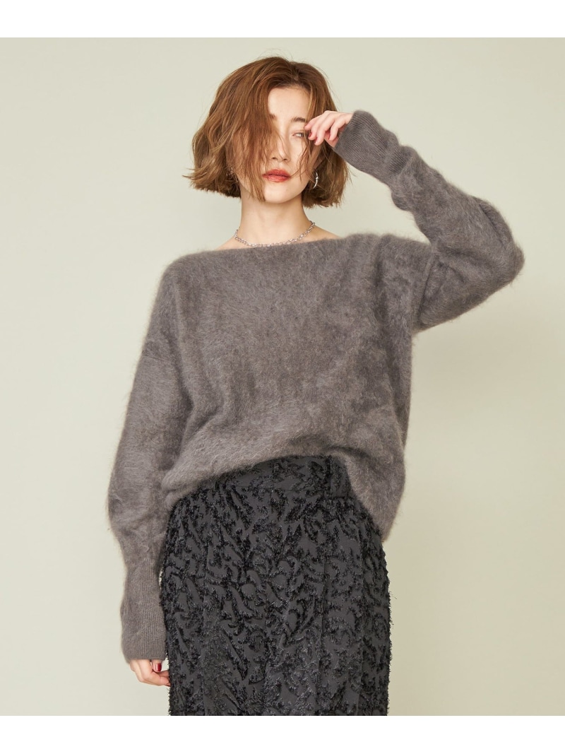 楽天市場】【SALE／50%OFF】＜conte＞カシミヤ ファー ボートネック