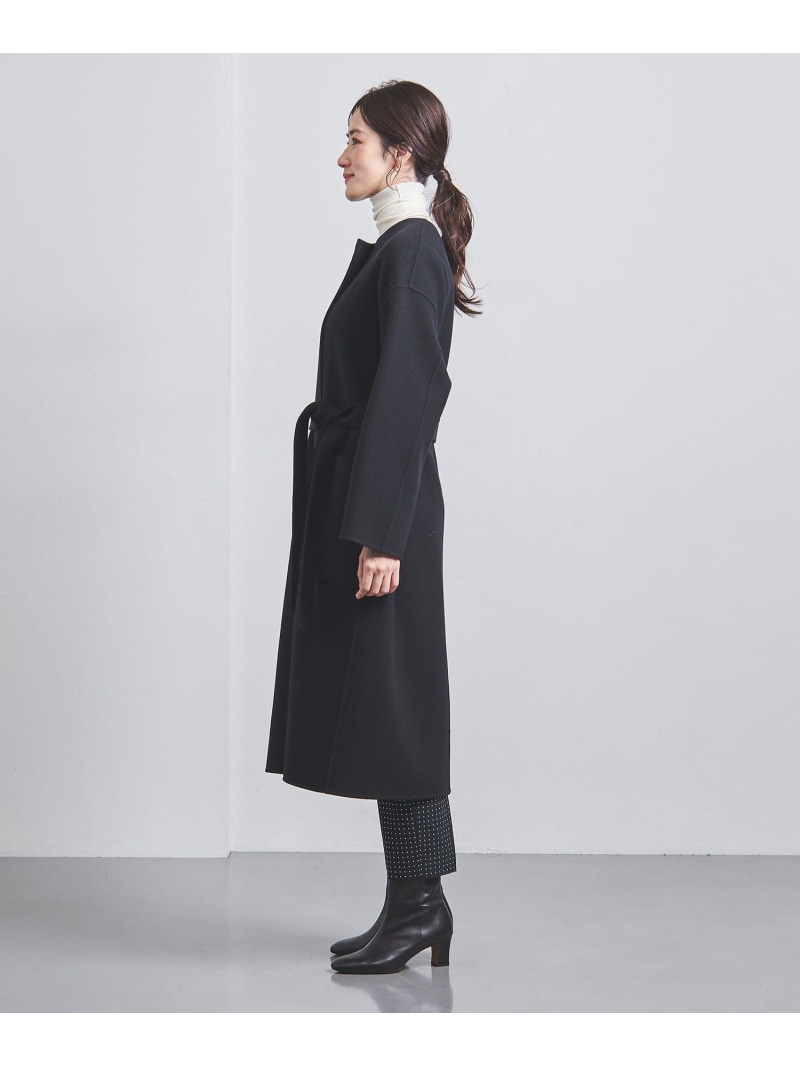 楽天市場】【SALE／80%OFF】リバー ノーカラー ロングコート UNITED