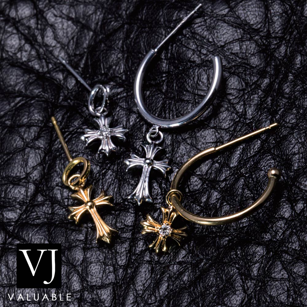 楽天市場】VJ 【 ブイジェイ 】 18金 ピアス 18k メンズ フープ