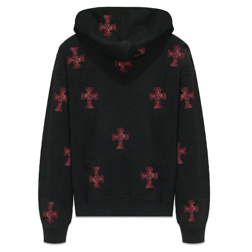 楽天市場】UNKNOWN LONDON / Cross Rhinestone Zip Up Hoodie : VENTURER