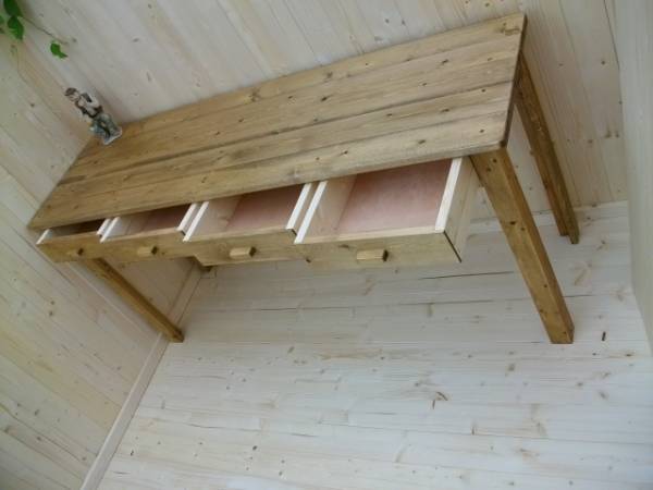 楽天市場】☆ハンドメイド☆作業台、学習机、ミシン、PCデスク☆W140