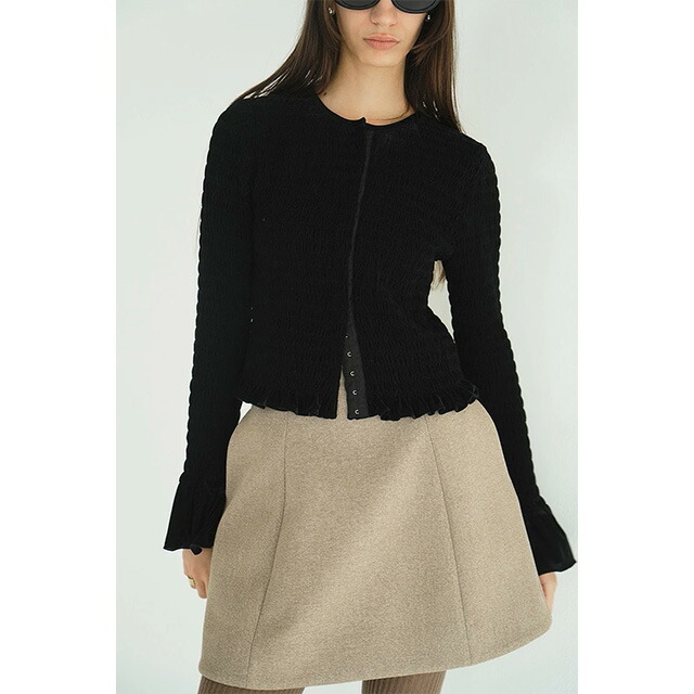 楽天市場】クラネ CLANE シャーリング デザイン ブラウス SHIRRING