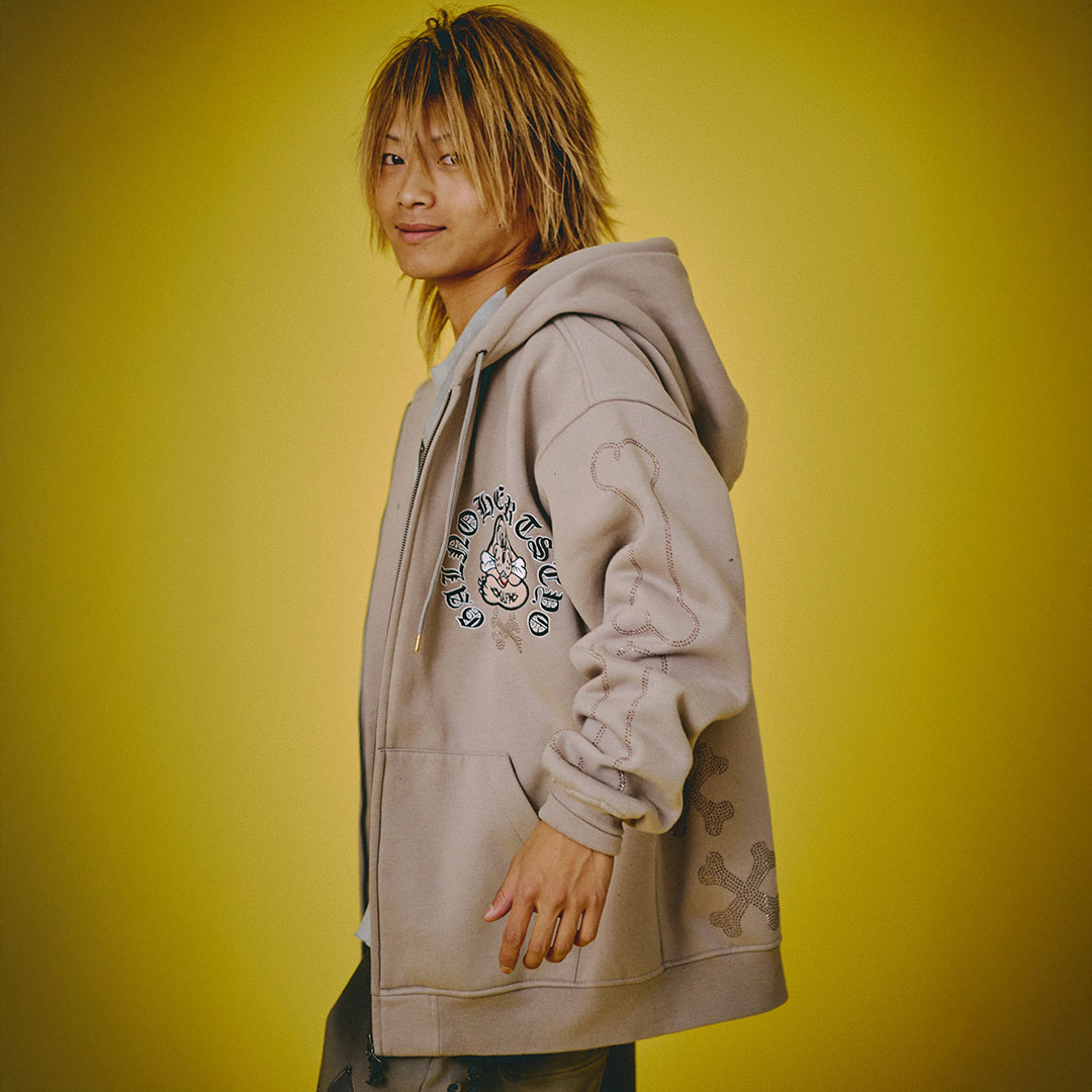 楽天市場】ガルフィー GALFY ピカピカ骨骨パーカー 153077 WHITE BLACK