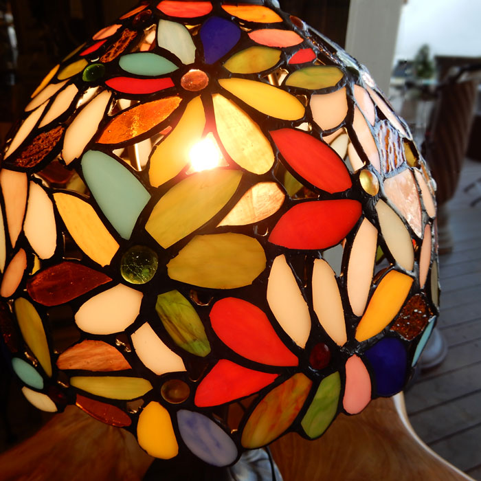 楽天市場】ステンドグラスランプ ステンドランプ おしゃれ 花 フラワー