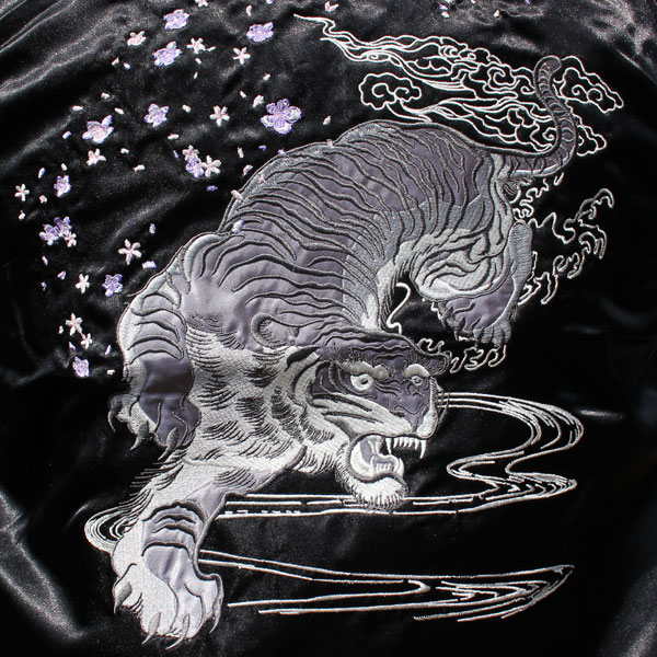 スカジャン リバーシブル虎刺繍 karaku Lサイズ スカジャン