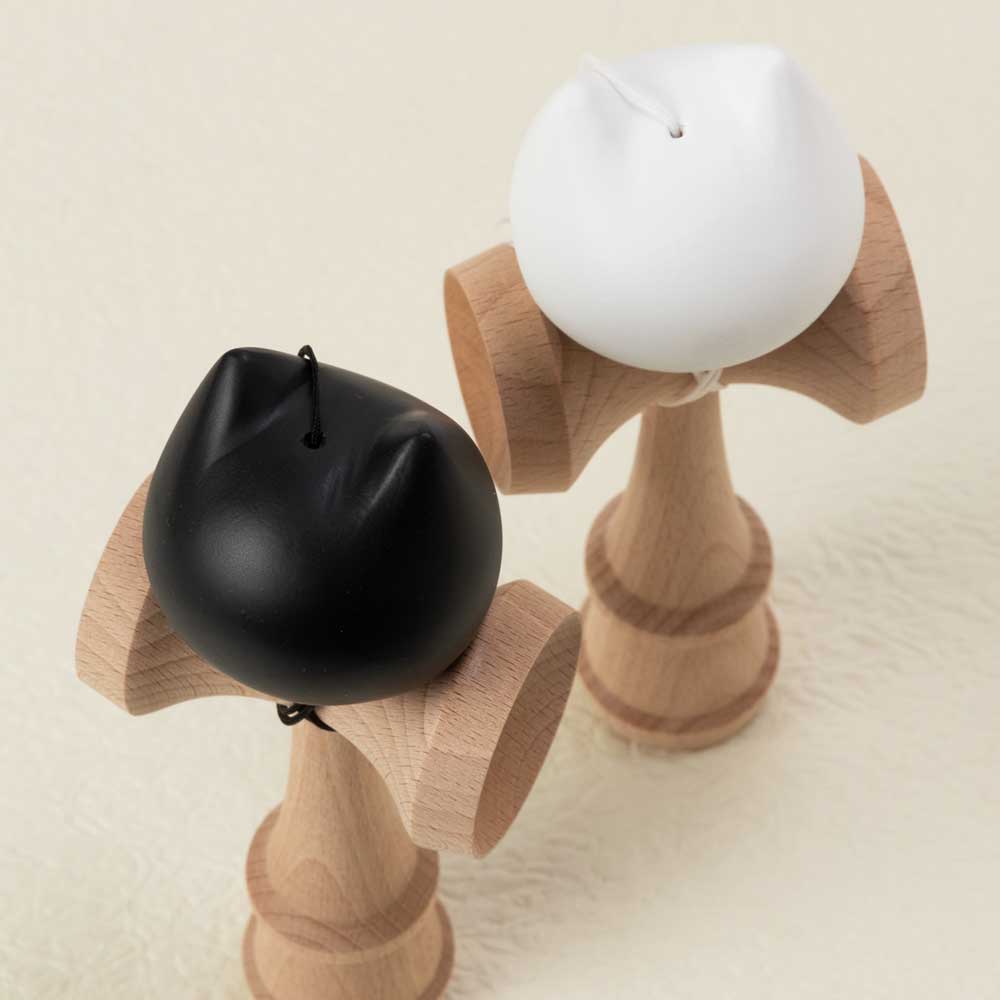 楽天市場】ねこけん 猫のけん玉 ねこグッズ 置物・インテリア 木製玩具