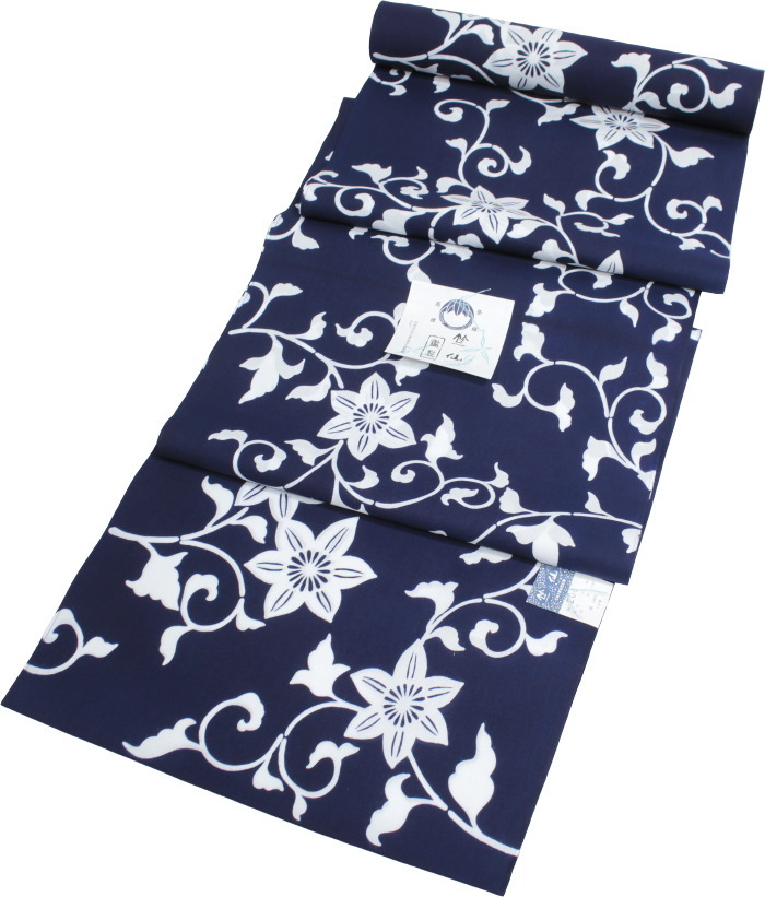 楽天市場】竺仙 浴衣 ちくせん 反物 ゆかた コーマ地 コーマ 紺 色