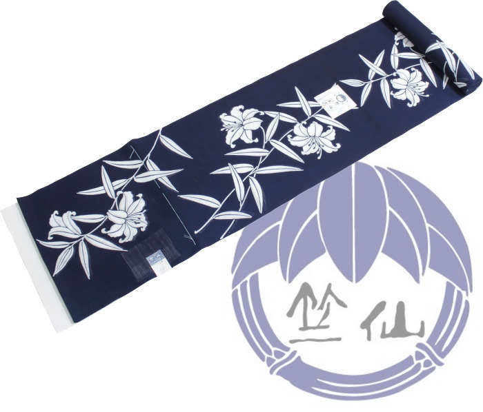 楽天市場】竺仙 浴衣 ちくせん 反物 ゆかた 綿絽 百合 2025年 新柄 地