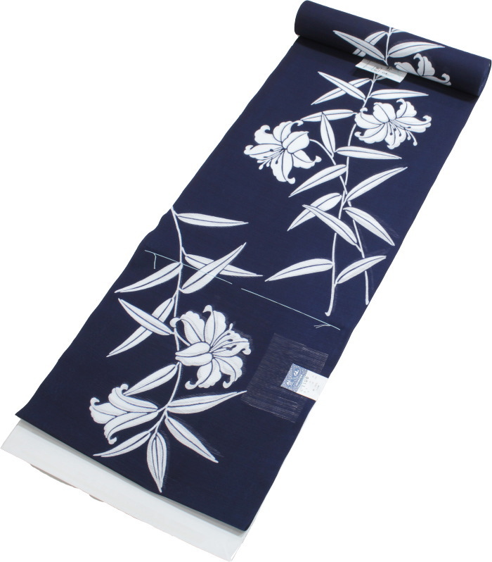 楽天市場】竺仙 浴衣 ちくせん 反物 ゆかた 綿絽 百合 2025年 新柄 地