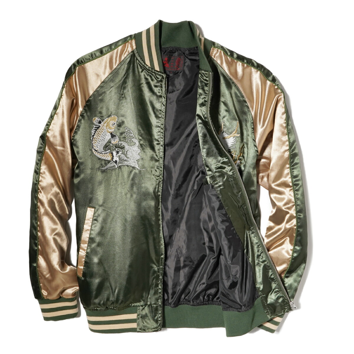 楽天市場】スカジャン メンズ サテンジャンパー スーベニア ジャケット