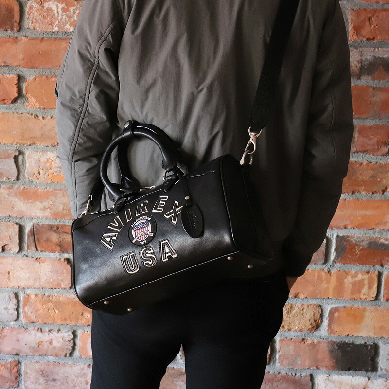 楽天市場】アビレックス バッグ ミニ ボストンバッグ メンズ 本革