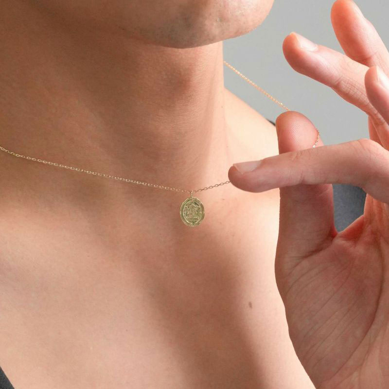 楽天市場】ライオンハート イギリス国章コイン プチネックレス K10