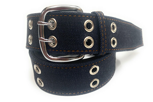楽天市場】【Wピンベルト】 デニムベルト 40ミリ幅 ダブルピンベルト