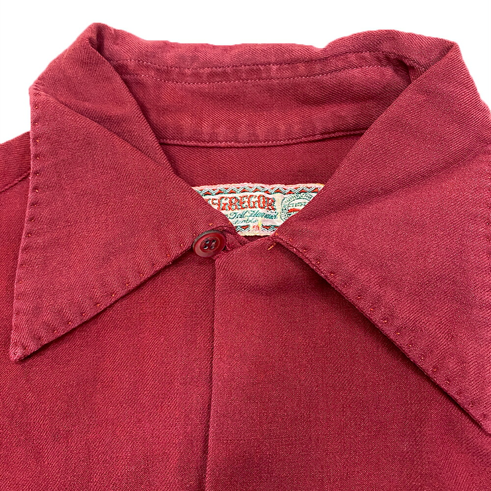 楽天市場】30~40s McGREGOR 無地シャツ レッド 30's 40's Vintage