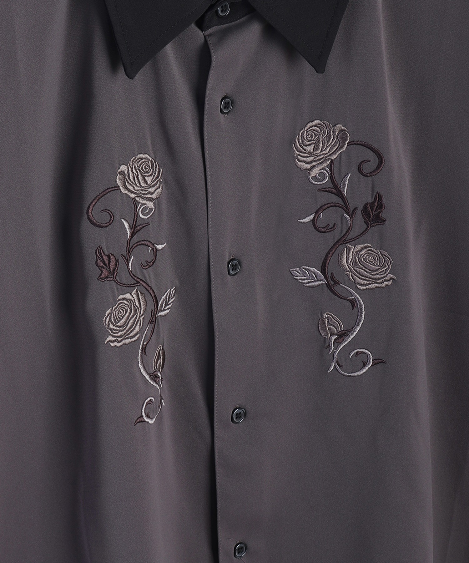 楽天市場】【5％OFF】薔薇刺繍 ドルマンスリーブ シャツ メンズ