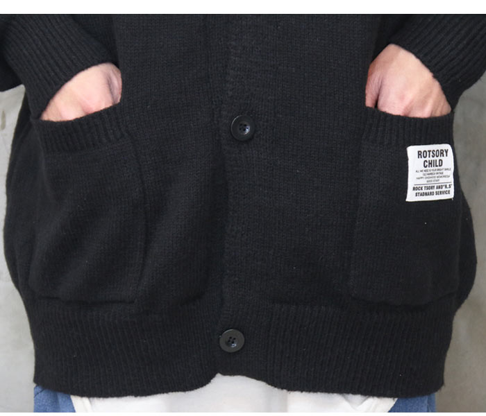 楽天市場】再販 アシンメトリーニットカーディガン メンズ