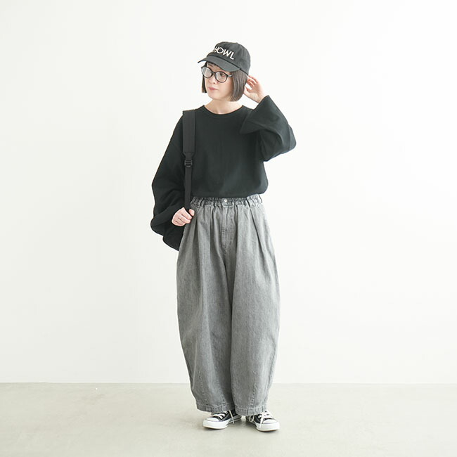 楽天市場】[A12410]HARVESTY(ハーベスティ) BLACK DENIM CIRCUS PANTS