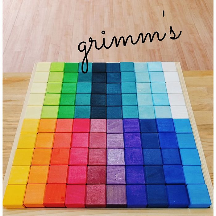 楽天市場】グリムス にじのキューブ 大 100pcs 正規輸入品 Grimm'S