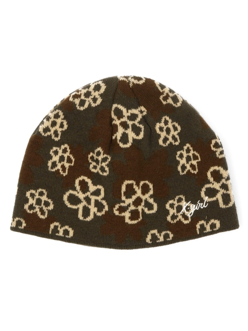 楽天市場】PIXEL FLOWER JACQUARD BEANIE X-girl X-girl エックス