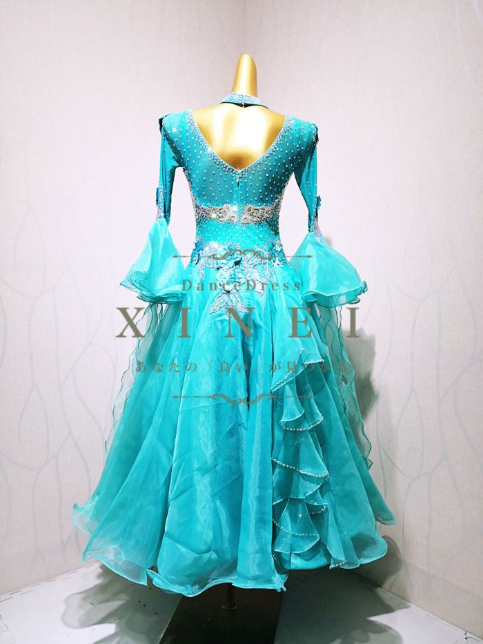 楽天市場】【受注生産・セミオーダー】社交ダンス ドレス ダンスドレス