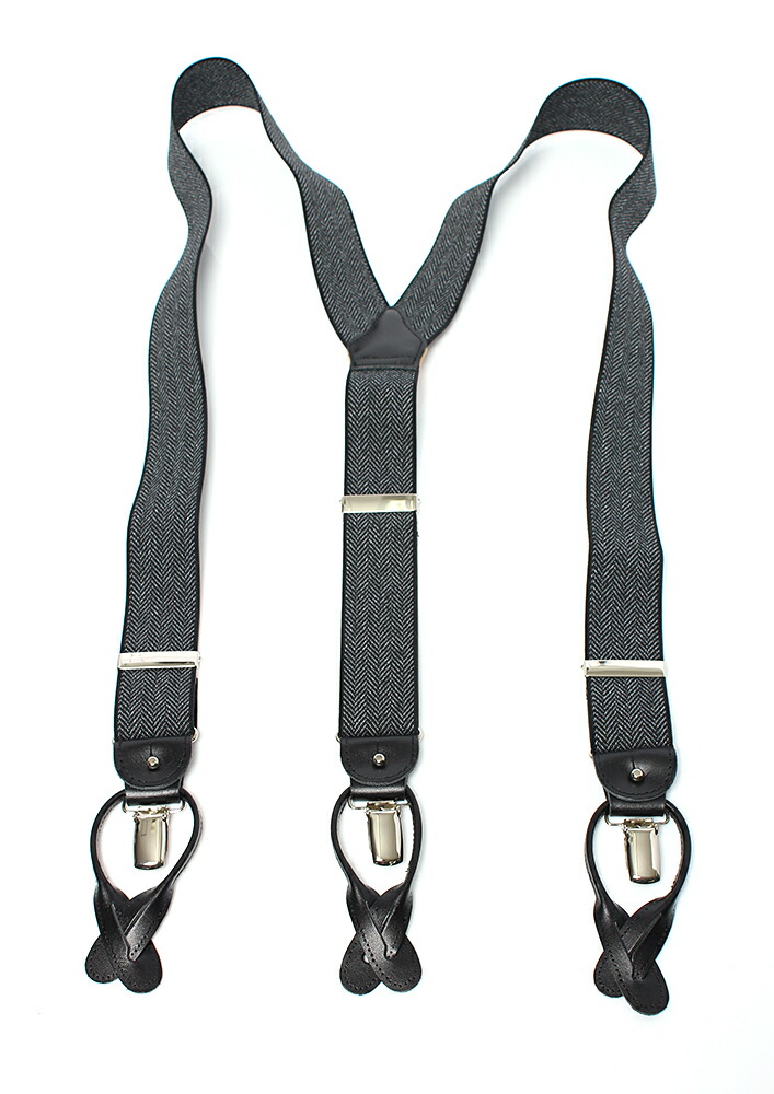楽天市場】アルバートサーストン サスペンダー ブレイシーズ グレー
