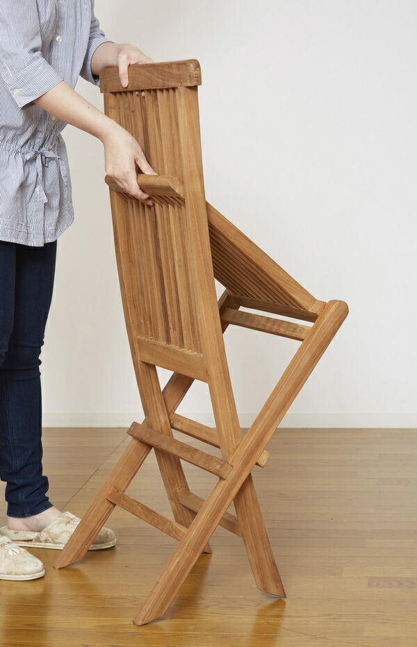 楽天市場】【ランキング獲得】 チークチェア2脚組 折りたたみ式 イス