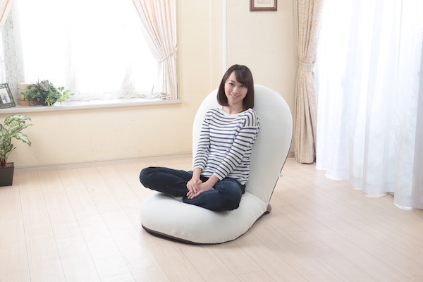 おまさ〜 座椅子 CLOUD SLP-スリーフ アイボリー おまさ〜 座椅子