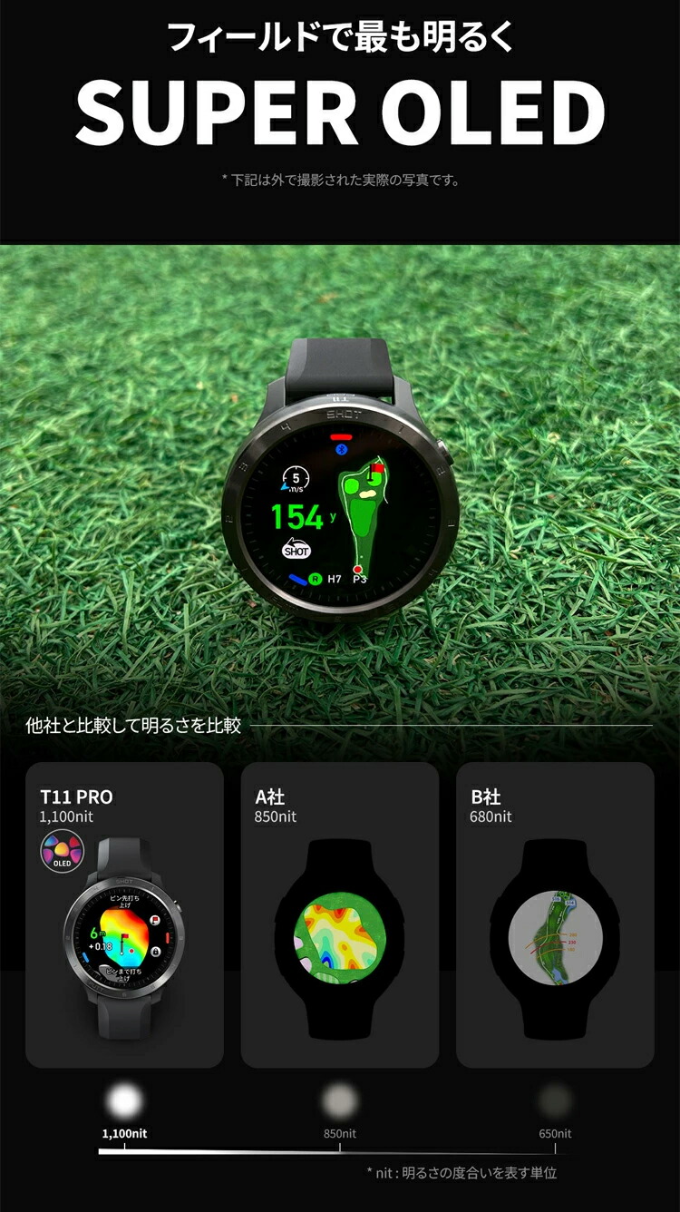 楽天市場】ボイスキャディ T11 PRO 腕時計タイプ GPSゴルフナビ Voice