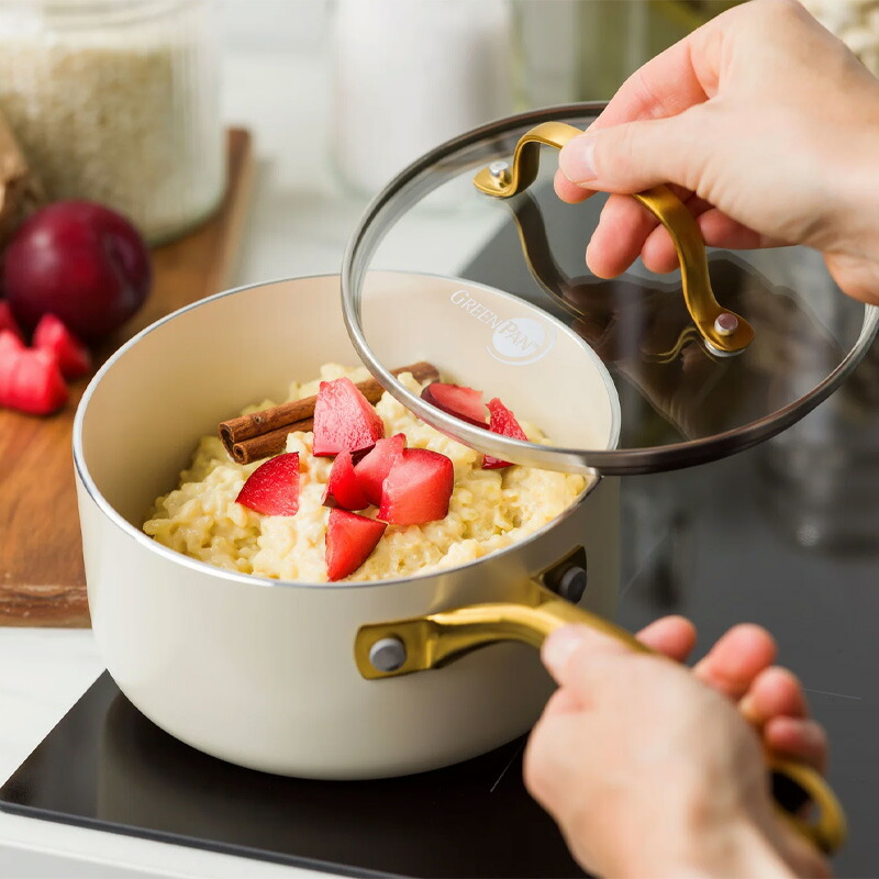 楽天市場】特典付き！ GREENPAN 【 ストゥディオ ソースパン 16cm 蓋