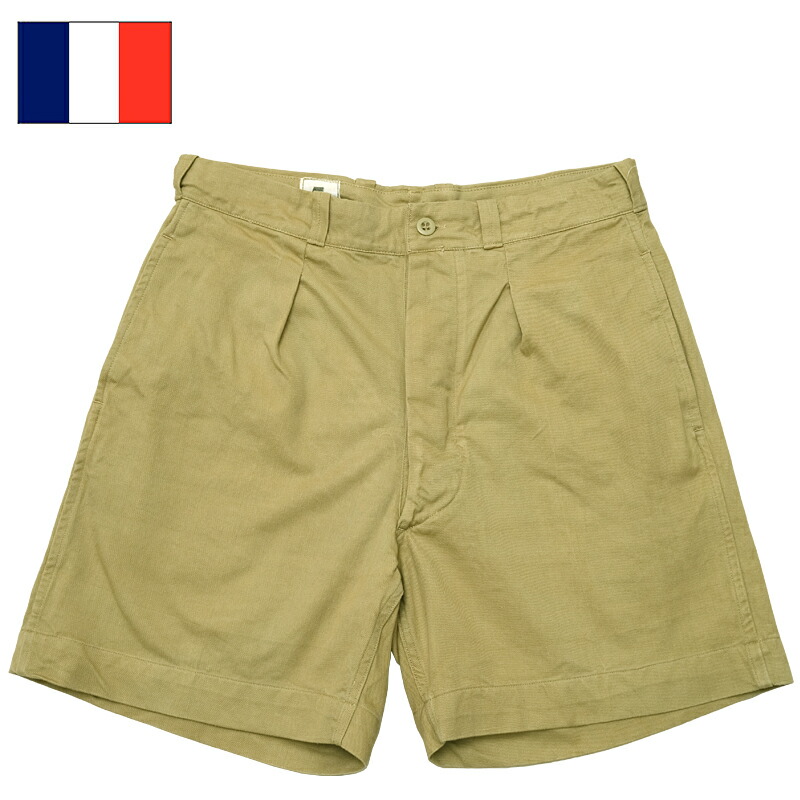 楽天市場】フランス軍 フレンチカーキショーツ M-52ショートパンツ