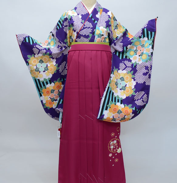 楽天市場】着物袴セット ジュニア用へ直し135cm〜143cm 夢千代 卒業式