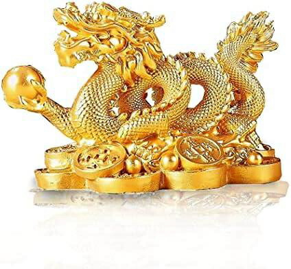 楽天市場】【20%OFFクーポン〜】龍の置物 風水 五本爪 龍神 昇運金龍