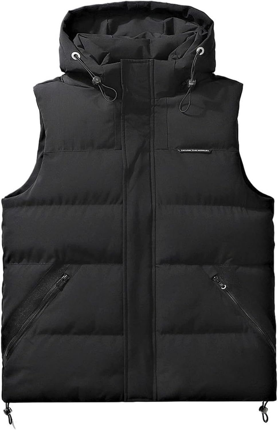 楽天市場】フード付き ダウンベスト 秋 冬 カップル メンズ 大きい