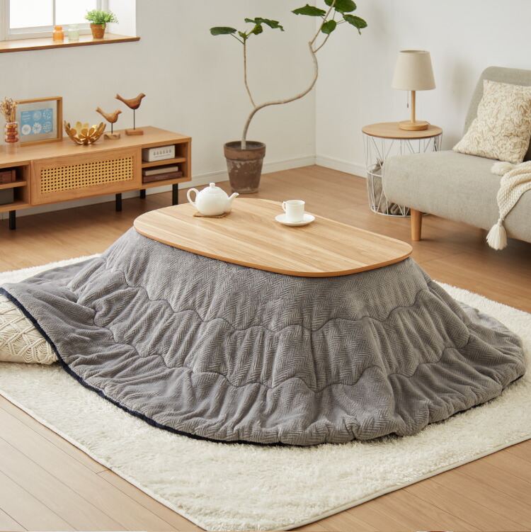 楽天市場】ビーンズ型 家具調こたつ こたつテーブル 105×65cm 節電